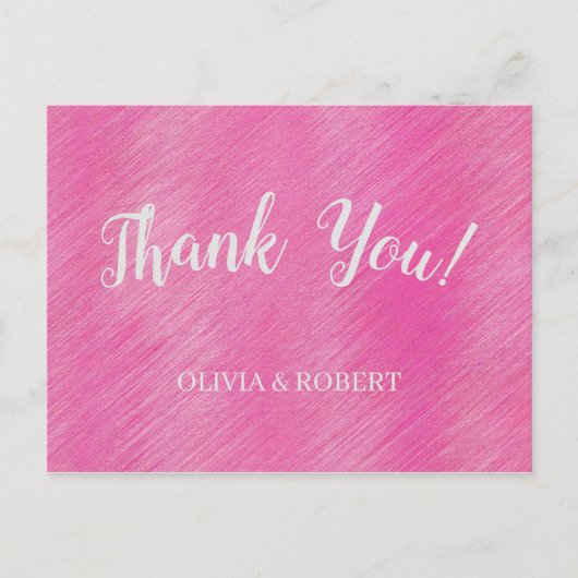 Carte Postale poussière rose moderne sur bois (Devant)