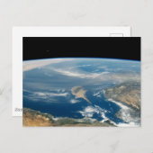 Carte Postale Poussière sur la mer Méditerranée et l'île de Chyp (Devant / Derrière)