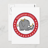 Carte Postale poussins républicains (Devant / Derrière)