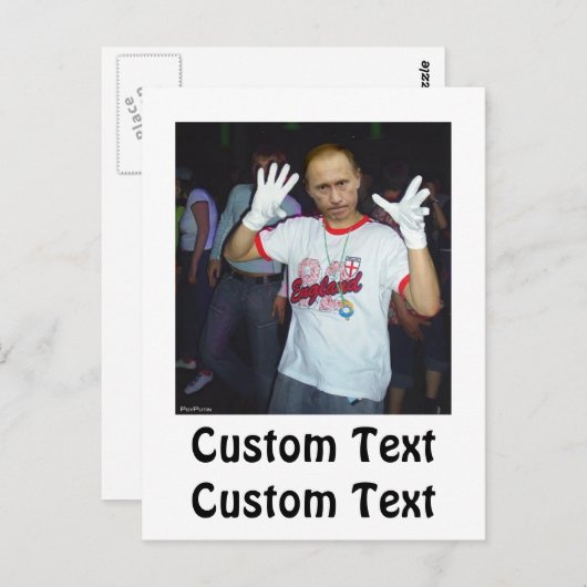 Carte Postale Poutine (Devant / Derrière)