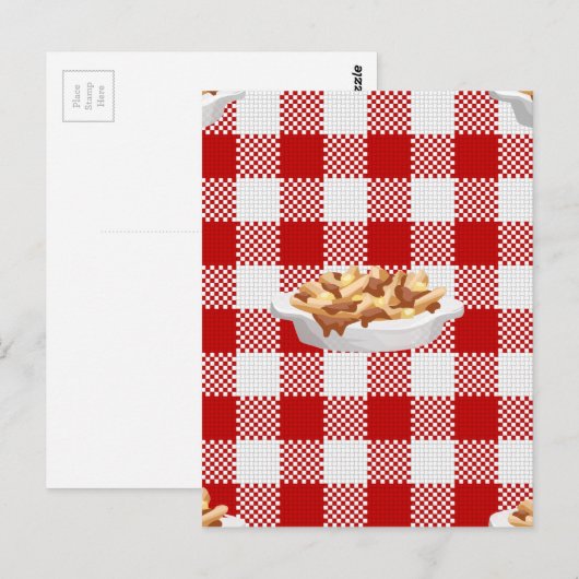 Carte Postale poutine (Devant / Derrière)