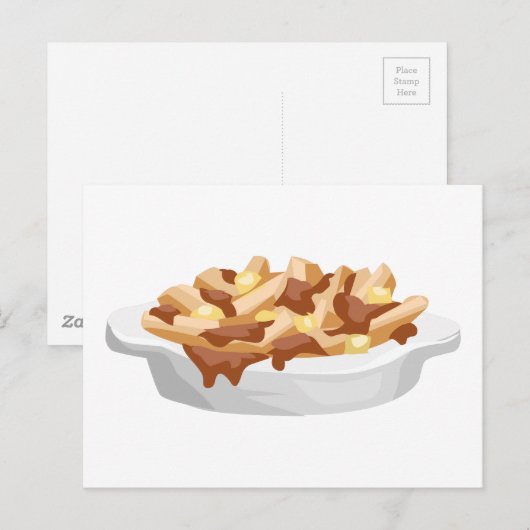 Carte Postale poutine (Devant / Derrière)