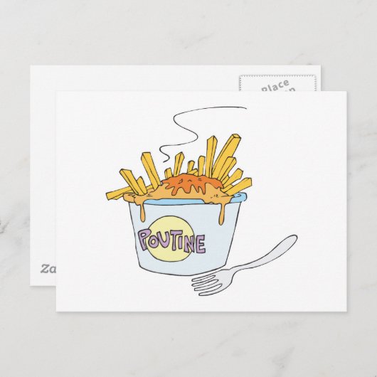 Carte Postale poutine (Devant / Derrière)