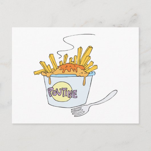 Carte Postale poutine (Devant)