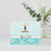 Carte Postale Poutre de balance de gymnastique (Debout devant)