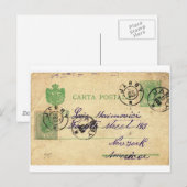 Carte Postale Pouvez-vous déchiffrer cette écriture vintage ? (Devant / Derrière)