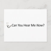 Carte Postale Pouvez-vous m'entendre maintenant ? (Devant)