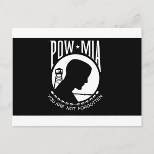 Carte Postale POW+MIA Flag