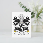 Carte Postale Powell Family Crest (Debout devant)