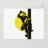 Carte Postale Power Lineman Electrician (Devant)