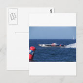 Carte Postale Powerboat (Devant / Derrière)