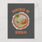 Carte Postale Powered by biryani T-Shirt (Devant)