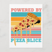 CARTE POSTALE POWERED BY PIZZA SLICE - PIZZA LOVER (Devant)
