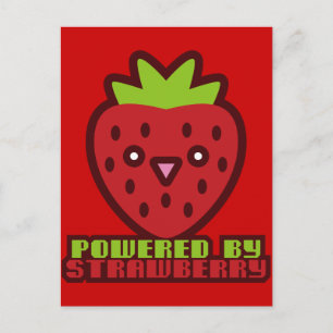 CARTE POSTALE POWERED BY STRAWBERRY