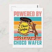 CARTE POSTALE POWEREE PAR CHOCO WAFER - CHOCO WAFER ET AMOUREUX  (Devant / Derrière)