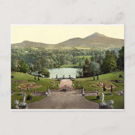 Carte Postale Powerscourt House Gardens c1900, Irlande antique (Devant)