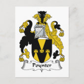 Carte Postale Poynter Family Crest (Devant)