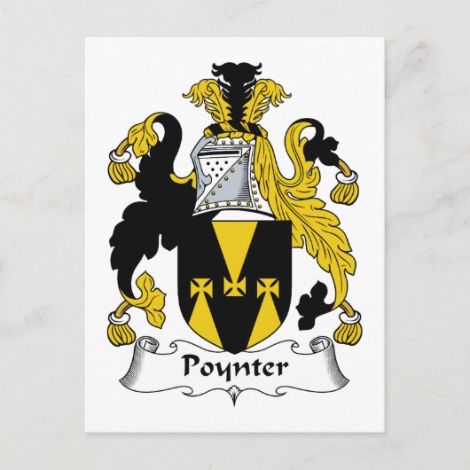 Carte Postale Poynter Family Crest (Devant)