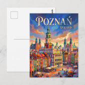 Carte Postale Poznań Pologne (Devant / Derrière)