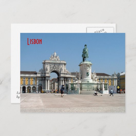 Carte Postale Praca font Comercio (Devant / Derrière)