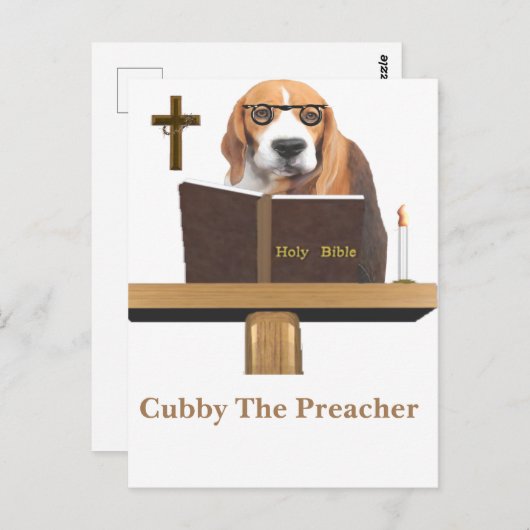 Carte Postale Pracher de chien (Devant / Derrière)