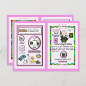 Carte Postale Praethec Magicien - Élément Praseodyme (Devant / Derrière)