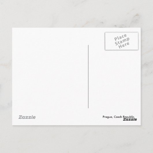 Carte Postale Prague (Dos)