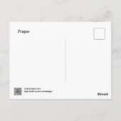 Carte Postale Prague (Dos)