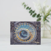Carte Postale Prague astronomical clock (Debout devant)