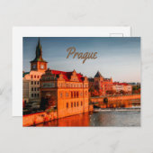Carte Postale Prague Capitale de la République tchèque (Devant / Derrière)
