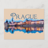 Carte Postale Prague : Ciel du soir (Devant)