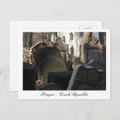 Carte Postale Prague, Cimetière Juif, Vieille Ville / République (Devant / Derrière)