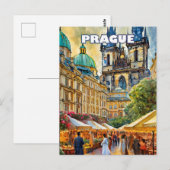 Carte Postale Prague, joyau de Bohême (Devant / Derrière)