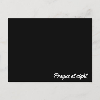 Carte postale Prague la nuit
