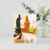Carte Postale Prague, monument du pape, République tchèque (Debout devant)