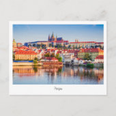 Carte postale Prague nuit en République tchèque (Devant)