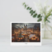 Carte postale Prague nuit en République tchèque (Debout devant)