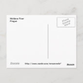 Carte Postale Prague par la Moldava (Dos)