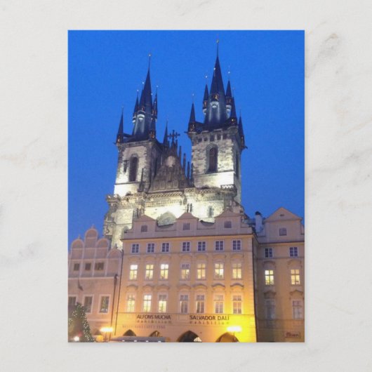 Carte Postale Prague par nuit (Devant)