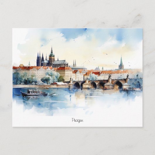 Carte postale Prague peinte (Devant)