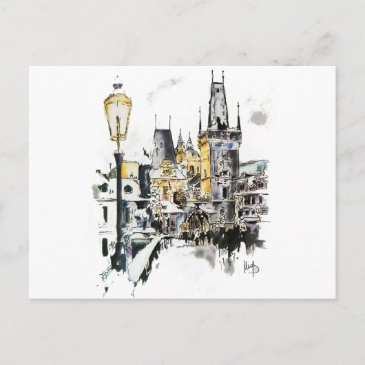 Carte Postale Prague - Pont Charles (Devant)