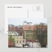 Carte Postale Prague Praha République Tchèque Beaux Bâtiments (Devant / Derrière)