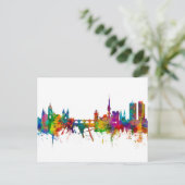 Carte Postale Prague (Praha) République tchèque Skyline (Debout devant)