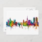 Carte Postale Prague (Praha) République tchèque Skyline (Devant / Derrière)