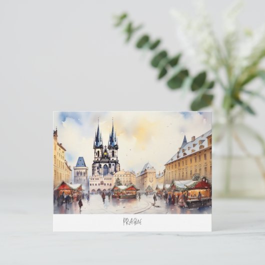 Carte Postale Prague, République tchèque (Debout devant)