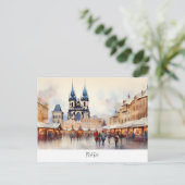 Carte Postale Prague, République tchèque (Debout devant)