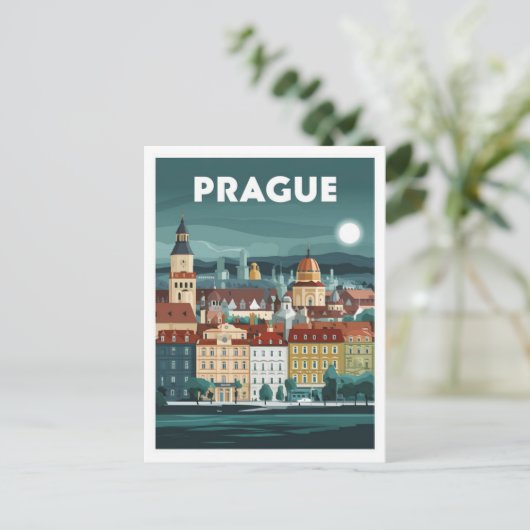 Carte Postale Prague, République tchèque (Debout devant)