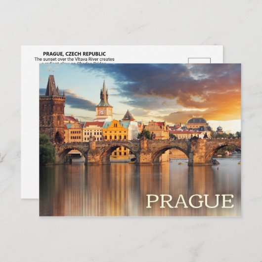 Carte postale Prague, République tchèque (Devant / Derrière)