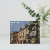 Carte Postale Prague République tchèque Horloge photo (Debout devant)