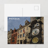 Carte Postale Prague République tchèque Horloge photo (Devant / Derrière)